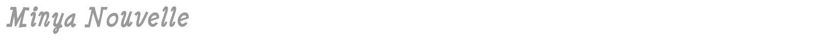 Minya Nouvelle font preview